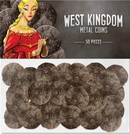 Металлические монеты для игры Архитекторы Западного Королевства (Architects of the West Kingdom - metal coins)