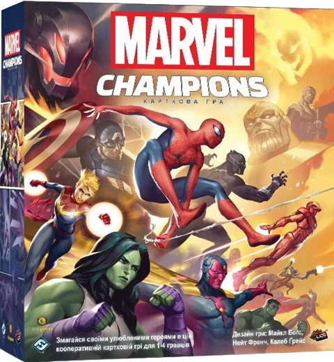 Настольная игра Marvel Champions. Карточная игра (Чемпионы Марвел)