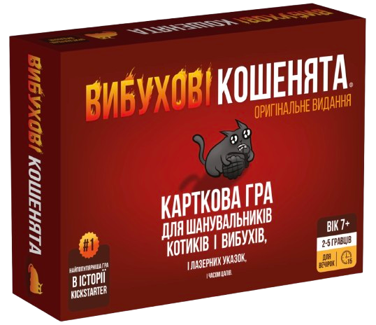 Настольная игра Взрывные котята (Exploding Kittens)