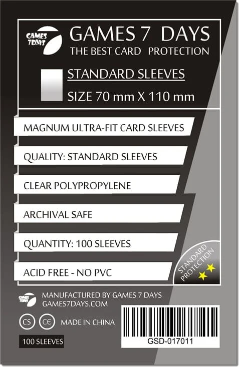Протекторы Games7Days (70 х 110 мм) Standard Magnum Ultra-Fit (100 шт)