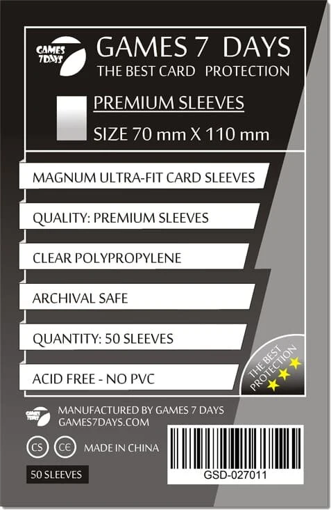 Протекторы Games7Days (70 х 110 мм) Premium Magnum Ultra-Fit (50 шт)