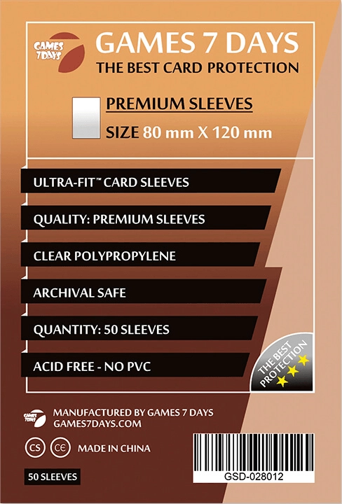Протекторы Games7Days (80 х 120 мм) Premium Ultra-Fit (50 шт)